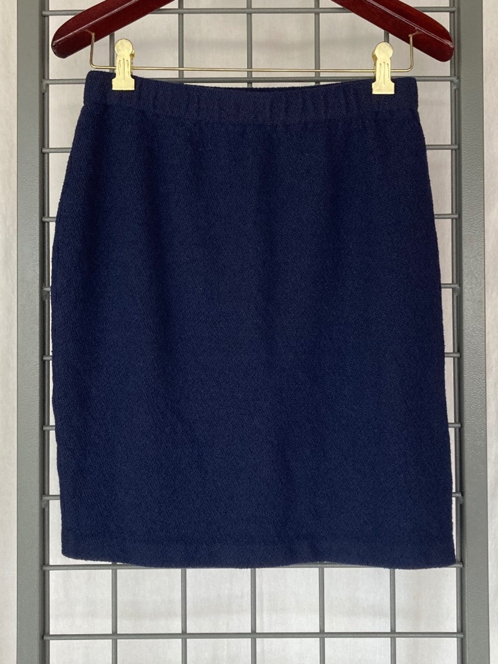 St John Collection Knit Skirt Navy Blue Size 4